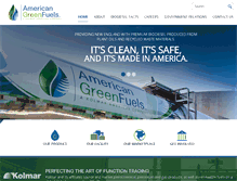 Tablet Screenshot of americangreenfuels.com